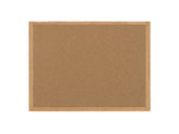 MasterVision Earth Cork Bulletin Board, 24" x 36", Oak MDF Frame